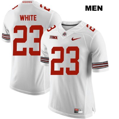 Men's NCAA Ohio State Buckeyes De'Shawn White #23 College Stitched Authentic Nike White Football Jersey CX20B65SS